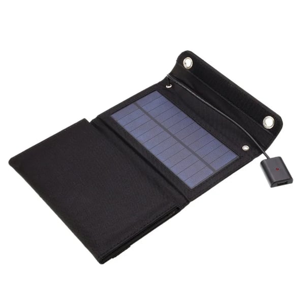 Solpaneloplader, Kompakt Design, Effektiv Strømudgang,15W5 fold solarpanel