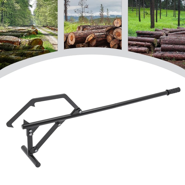 Wood Lifter, Justerbart Design, Høj Belastningskapacitet, Rustbestandigt Stål,sort