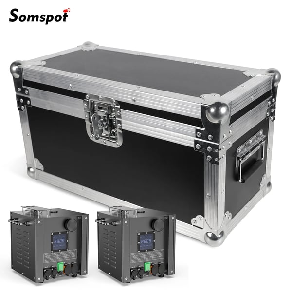 Flight Case, Kompatibel med 750W Spark Maskiner, Holdbar og Letvægtig,sort