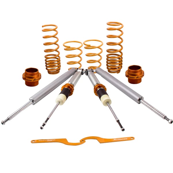 Coilovers, Justerbar Højde 30-70 mm, Fjedersats 7 kg/mm, Støddæmper Diameter 55 mm, Længde 54 cm, Vægt 28 kg