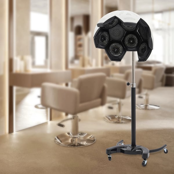 Hårbehandlingsmaskine, Højdejusterbar, 1200W Effekt,Hvid