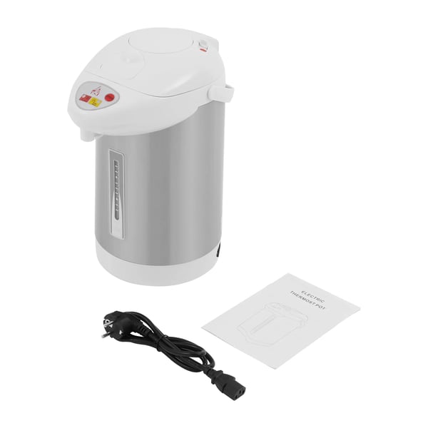 Elektrisk Vandkedel, 750W Effekt, 3L Kapacitet, 220V Spænding, Rustfrit Stål Materiale, Varmebevaringskraft 15W