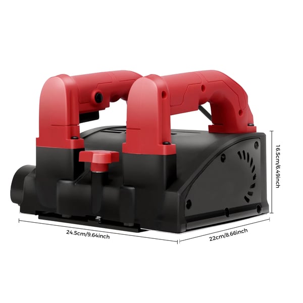Seinäjyrsin, 1200W, 1000-4000 rpm, Höyläysleveys 16 cm, Höyläyssyvyys 1-4 mm, 4 m virtajohto