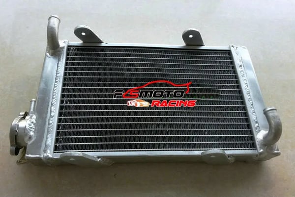 Radiator, Aluminium, 15" x 9,5" x 1,8", Kompatibilitet til Go Karts, Hele Aluminium Konstruktion, Radiatorhætte Inkluderet