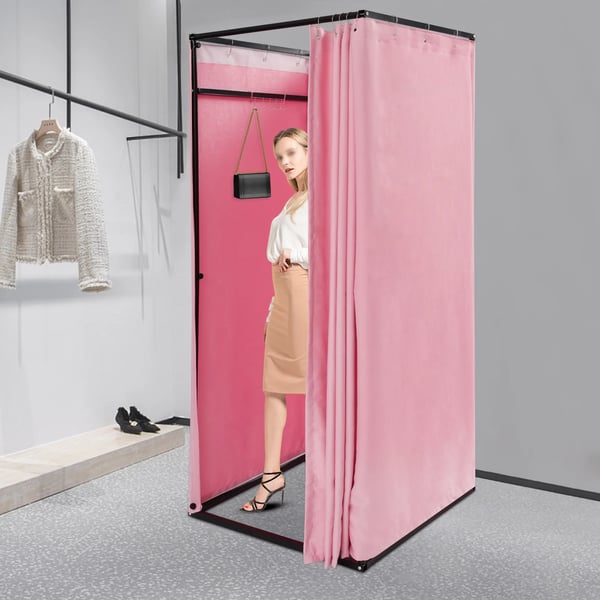 Omklädningsrum, Bärbar Design, Enkel Montering, Rosa