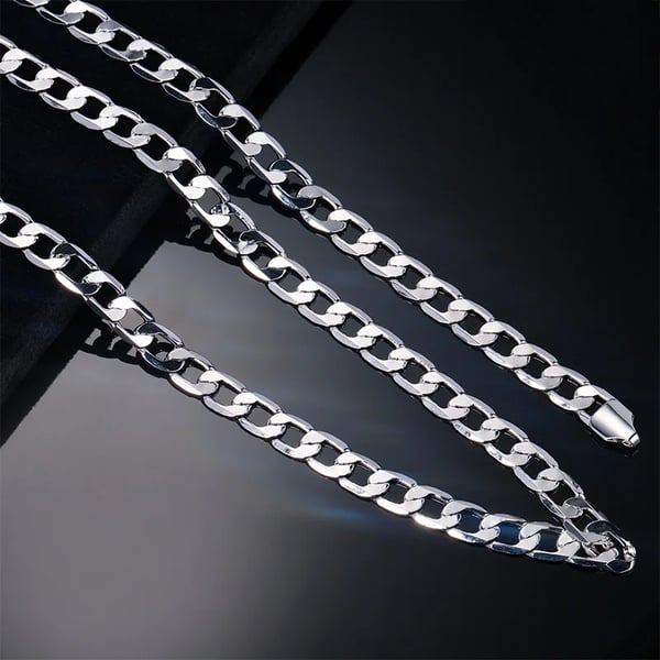 Halskæde- og Armbåndsæt, Trendy Design, Hypoallergeniske Materialer,sølvfarvet, sølv, 60cm