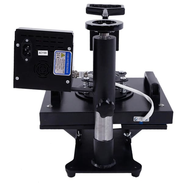 Varmepressemaskine, Digital Kontrol, Ergonomisk Design,sort