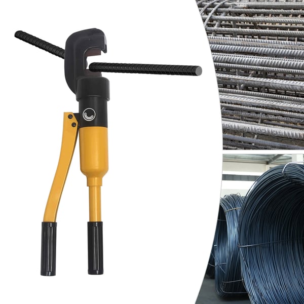 Hydraulisk Armeringsjernsklipper, Høj Skærekraft, Bærbart Design,Gul