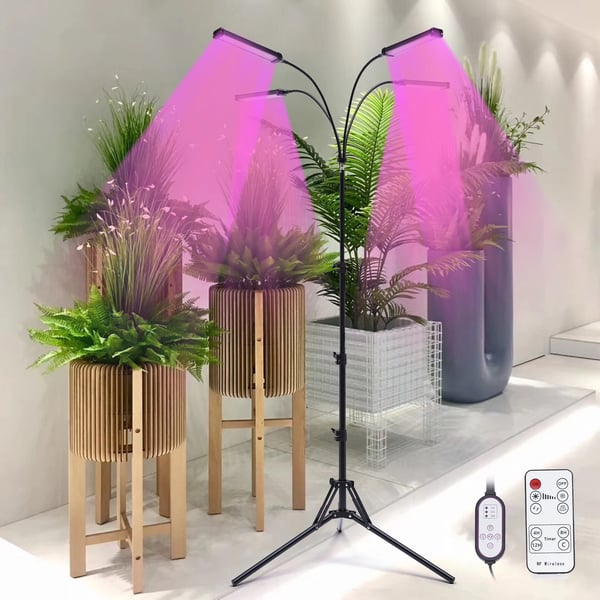 Växtbelysning, 30W Effekt, DC12V Utgångsspänning, Max Höjd 157,48 cm, 420 LED-perlor, Aluminiumkonstruktion