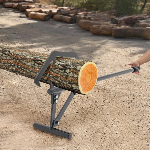 Wood Lifter, Justerbart Design, Høj Belastningskapacitet, Rustbestandigt Stål,sort