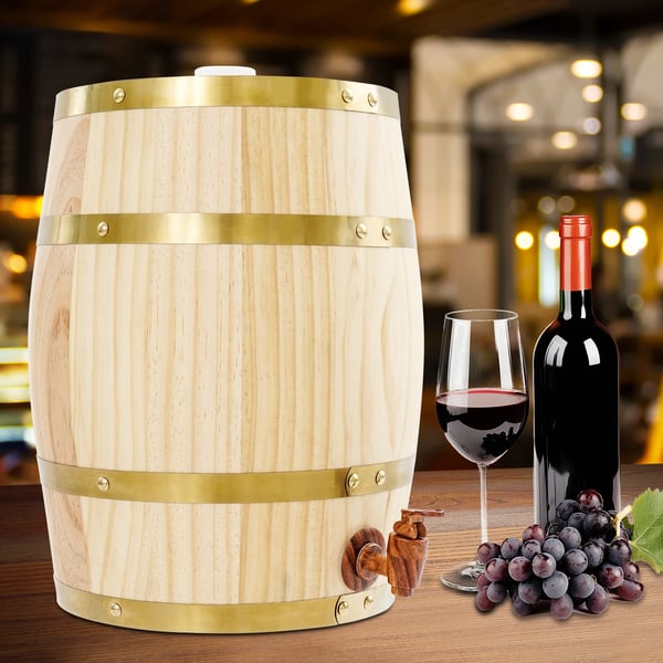 Vinfad, Holdbar Fyrretræskonstruktion, Bordplade Design,MULTI