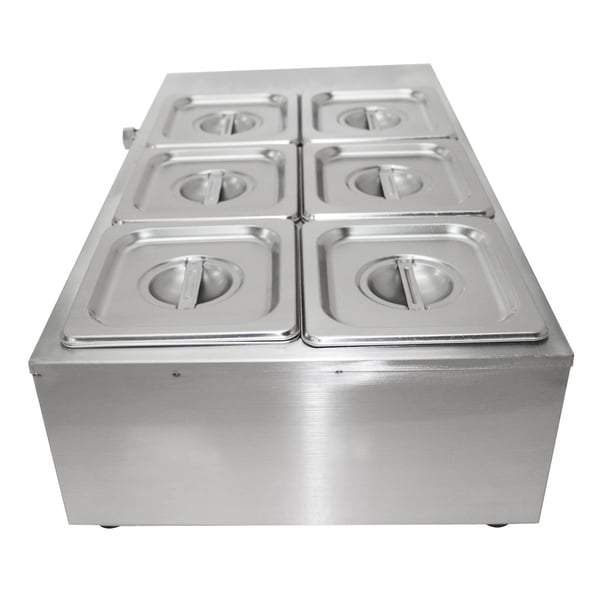 Chokolade Smeltetank, 1000W Effekt, 6 Beholdere, Temperaturinterval 30°C - 80°C, Rustfrit Stål Konstruktion, Præcis Temperaturkontrol