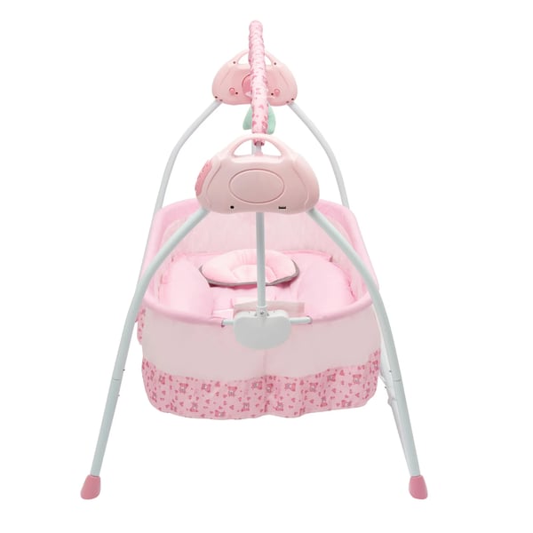 Babyvugge, Auto-svingfunktion, Fjernbetjening,Pink