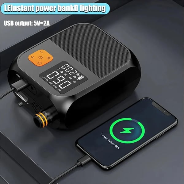 Elektrisk paddelbrädepump, 25 PSI maximalt tryck, LED-belysning,25PSI
