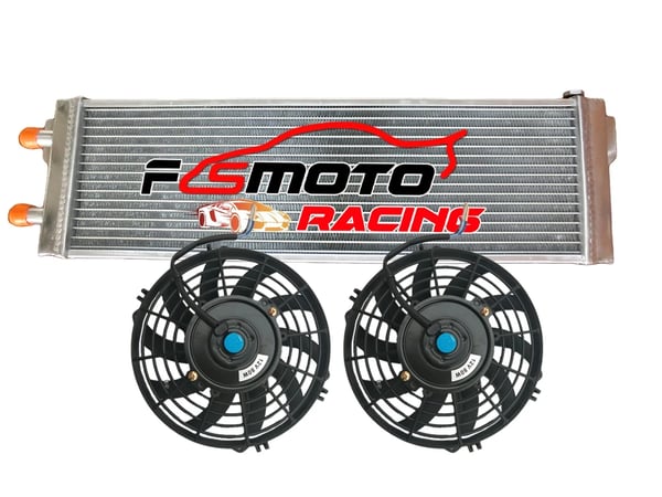 Universel Luft Vand Intercooler, Kompakte Dimensioner, Integrerede Ventilatorer,Intercooler OG VENTILATOR