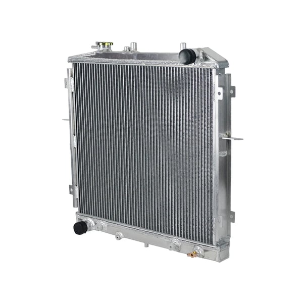 Radiator, legering aluminium, frontplacering, forbedret køleeffektivitet