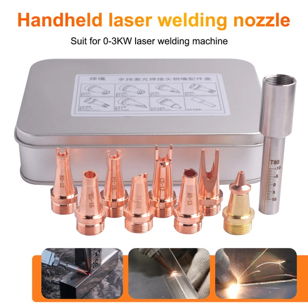 Laser Svejse Dyse, Holdbart Metal, Kompatibel med Forskellige Maskiner,M16 Dyse Sæt