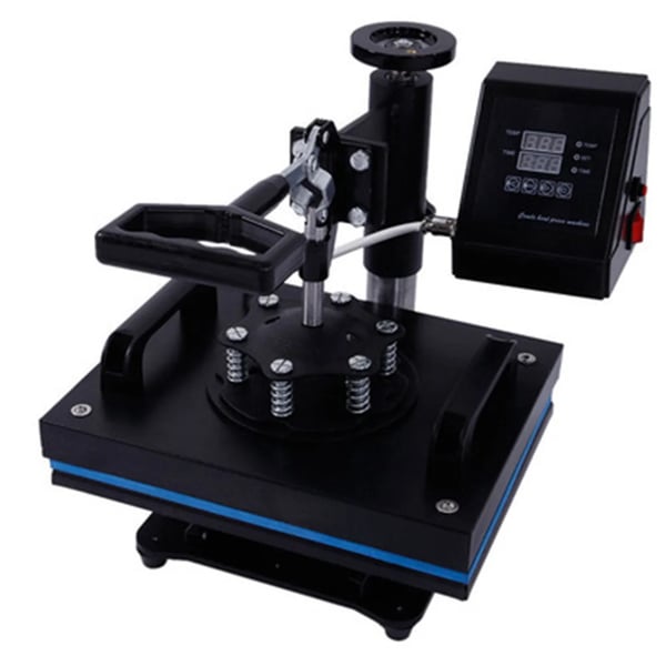 Varmepressemaskine, Digital Kontrol, Ergonomisk Design,sort