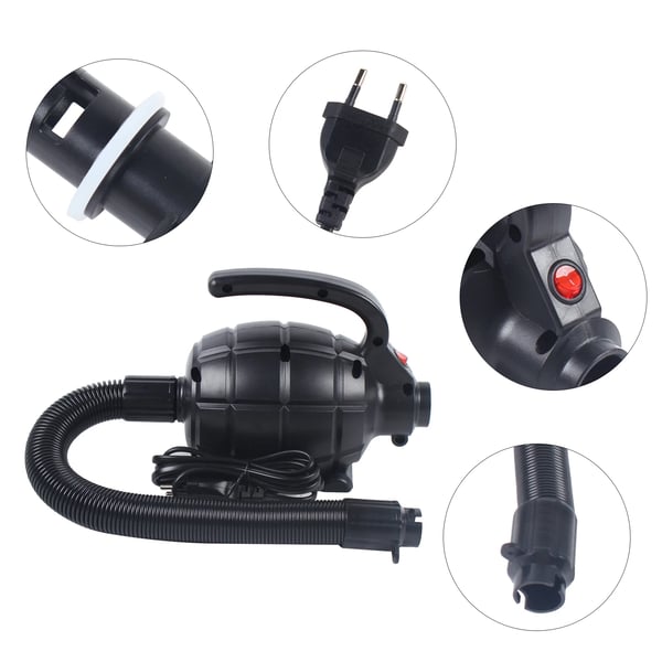 Højtryksluftpumpe, 220V, 600W, 1000 l/min, 2.4 psi, 4 dyser