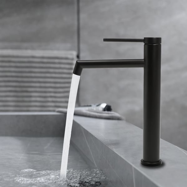 Tvättställsblandare, Lätt installation, Hållbar design,svart