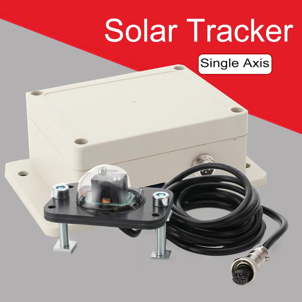 Soltracker, Holdbar polypropylen, 1 x 2 meter, Egnet til solsystemer, Spor automatisk solens position, Enkeltakselt sporingssystem