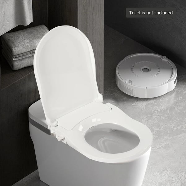 Bidet Toilet Sæde, Dobbelt Dyse System, Dimensioner 48*35*7.8 cm, Sæde Størrelse 28.4*21.8 cm, Slangens Længde 60 cm, Vandtryk Område 0.08-0.8 Mpa