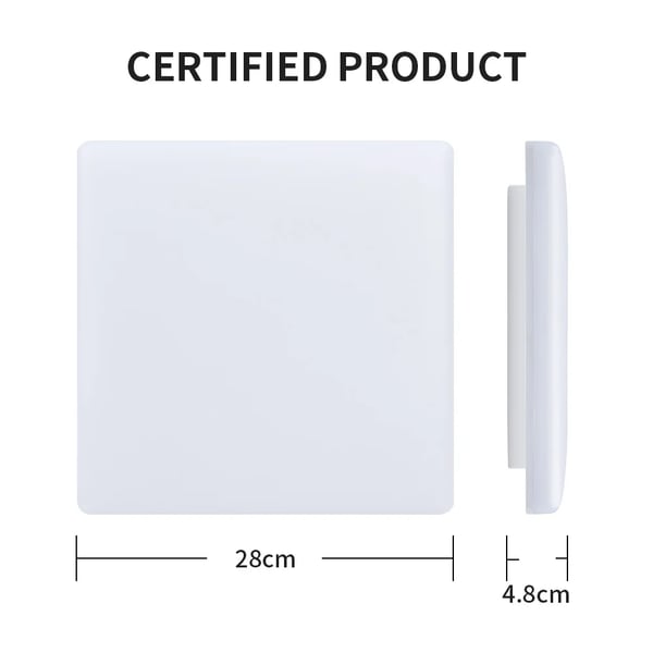 LED Loftlampe, 3CCT Dæmpning, Firkantet Design,1stk