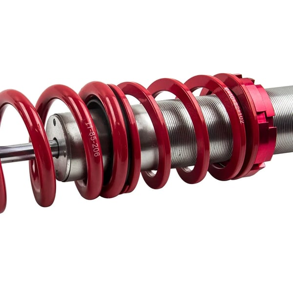 Coilover affjedringskit, justerbar højde 365-535mm foran, justerbar højde 545-665mm bag, 7 kg/mm fjederhastighed