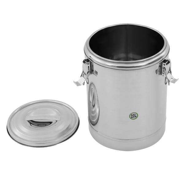 Isoleret suppe transportør, 5,28 gallon, 201 rustfrit stål, 304 rustfrit stål liner, fremragende varmebevaring, tætsluttende lågdesign