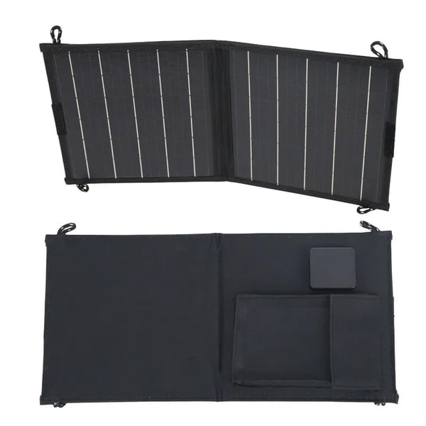 Solpanel, Fällbar Design, 10W Effektutgång,Solfällbar väska