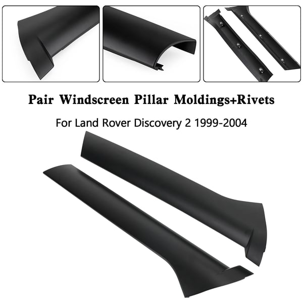 A-Søjle Forrude Søjle Molding, Plastik, 83mm x 20mm x 13mm, Til Land Rover Discovery 2, Direkte Erstatning, 1.35kg