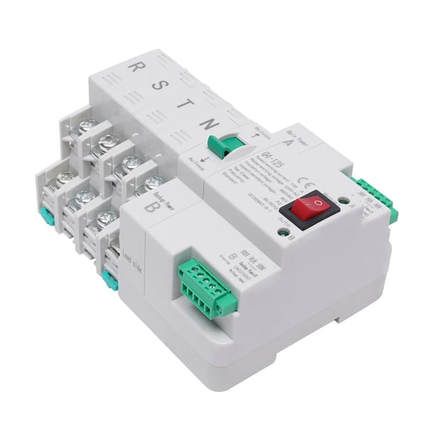 Overførselskontakt, Automatisk Drift, 63A Kapacitet,220V, Grå