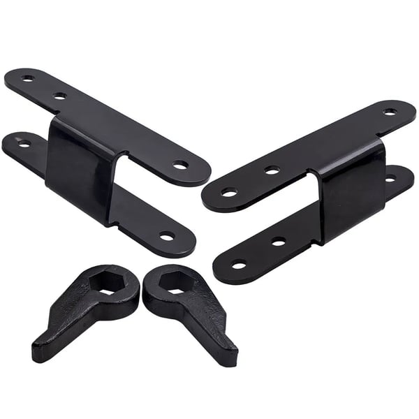 "Lift Kit, Forged Steel, 1""-3"" Justerbar Front Lift, 2"" Bageste Lift, Kompatibilitet med Chevy S10 1982-2004, Varedimensioner: 32cm x 22cm x 13cm"