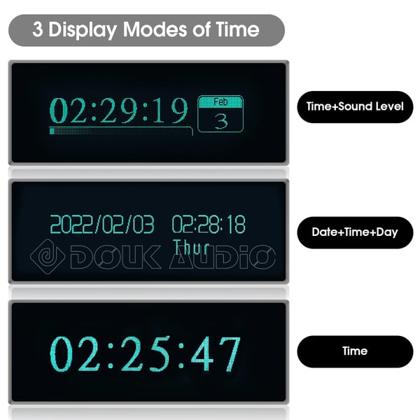 Musik Spektrum Display, 166x24x61 mm, VFD Teknologi, Micro-USB 5V Strøm, 17 Display Tilstande, 6 Behandlings Effekter