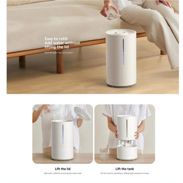Luftrenser, 4,5L kapacitet, UV-C lysfunktion,Xiaomi Smart Luftfugter 2, EU