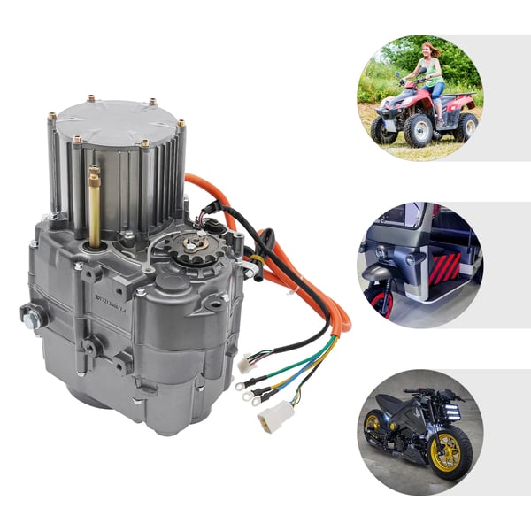 Sähkömoottorisarja, 1000W teho, 60V jännite, Harjaton moottorityyppi, Maksiminopeus 1080rpm, Alumiiniseosmateriaali