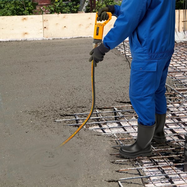 Betonvibrator, 1300W Effekt, Varmeafledningsdesign,Gul, EU