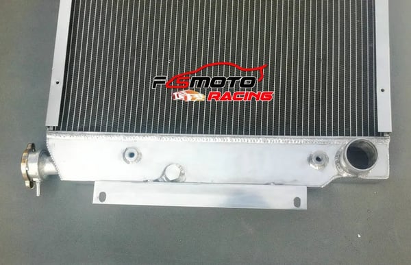 Aluminiumradiator med ventilator, 3-rækket design, høj kølekapacitet, holdbar konstruktion