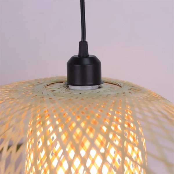 Pendellampe, Bambusmateriale, Integreret LED,Ingen pære, Dia55cm