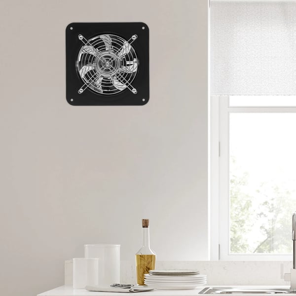 Exhaust Fan, Väggmonterad, Effektiv Luftcirkulation,svart