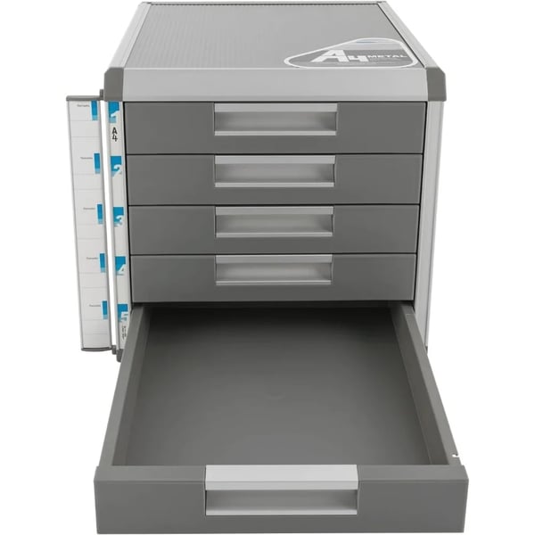 Skrivebordsorganisator, 5 Skuffer, Moderne Design,GRÅ