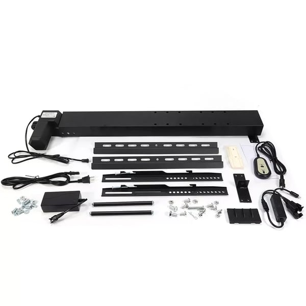 Elektrisk TV-liftstand, 700 mm justerbar højde, understøtter 26"-57" TV'er,Sort