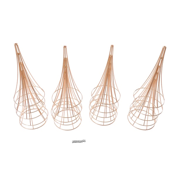 Guld Centerpieces, Sæt af 10, Moderne Design, Guld
