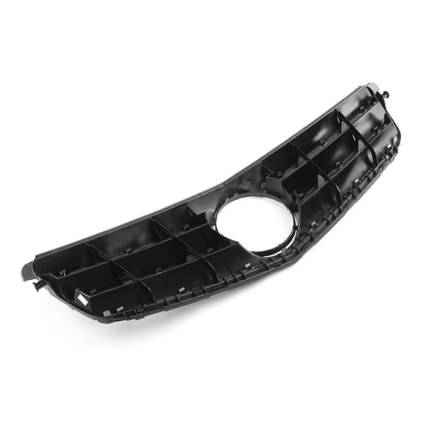 Frontbumpergrill, Højkvalitets ABS-plast, Passer til C-Klasse W204 2008-2014, Dimensioner 91,5 cm x 25 cm, Forbedrer luftstrømmen til køleren