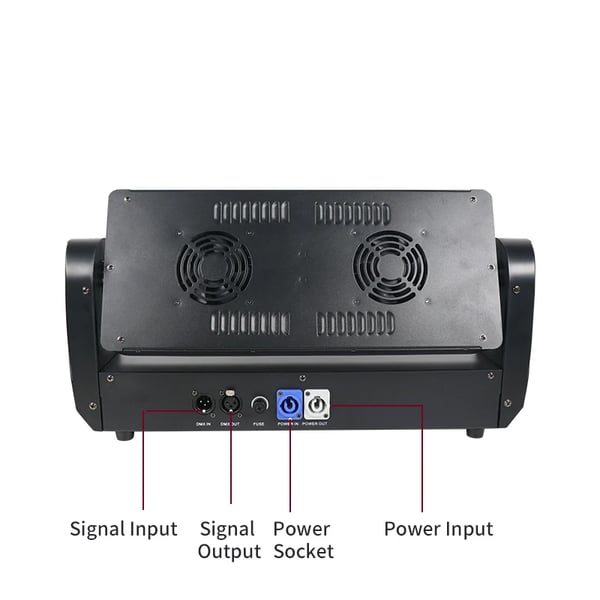 Bevægelseshoved Strobe Lys, 400W, DMX512 Kontrol,EU stik, RGBW