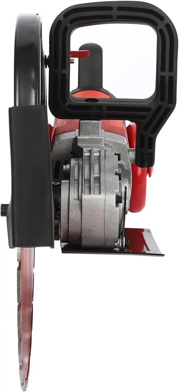 Elektrisk Betonfuger, 4000W Motor, Justerbart Beskyttelseshætte,Rød