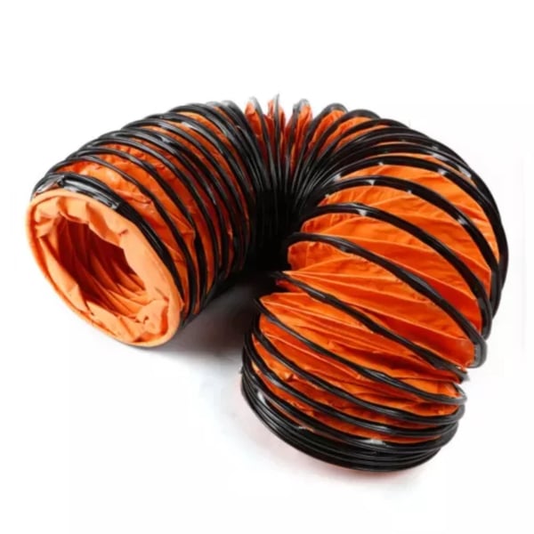 Ventilationsslange, Holdbar PVC, Effektiv Luftstrøm,Appelsin