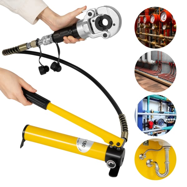 Hydraulisk Crimpværktøj, Holdbar Stål Konstruktion, Effektiv Crimpningskraft,Gul