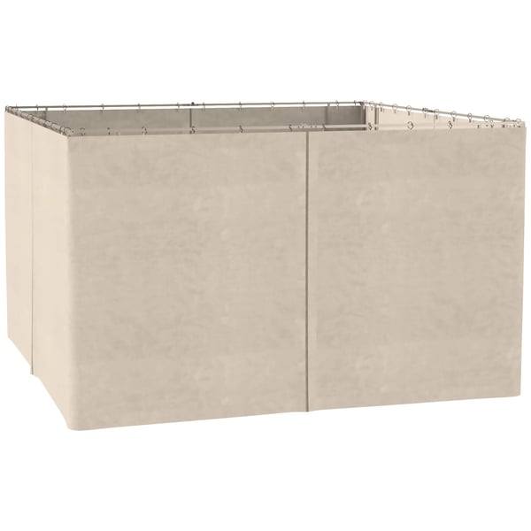 Gazebo-sivuseinät, 3,5 x 2 m, polyesteri, Beige