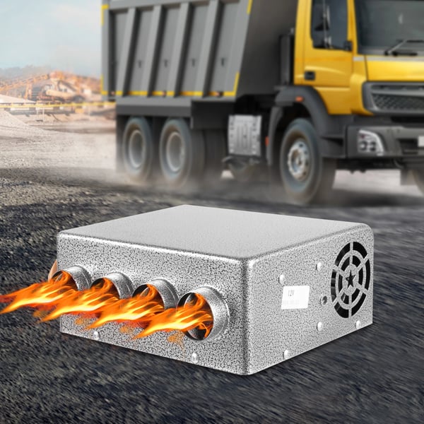 Bilvarmer, 12V Effektiv Opvarmning, Universel Kompatibilitet,GRÅ